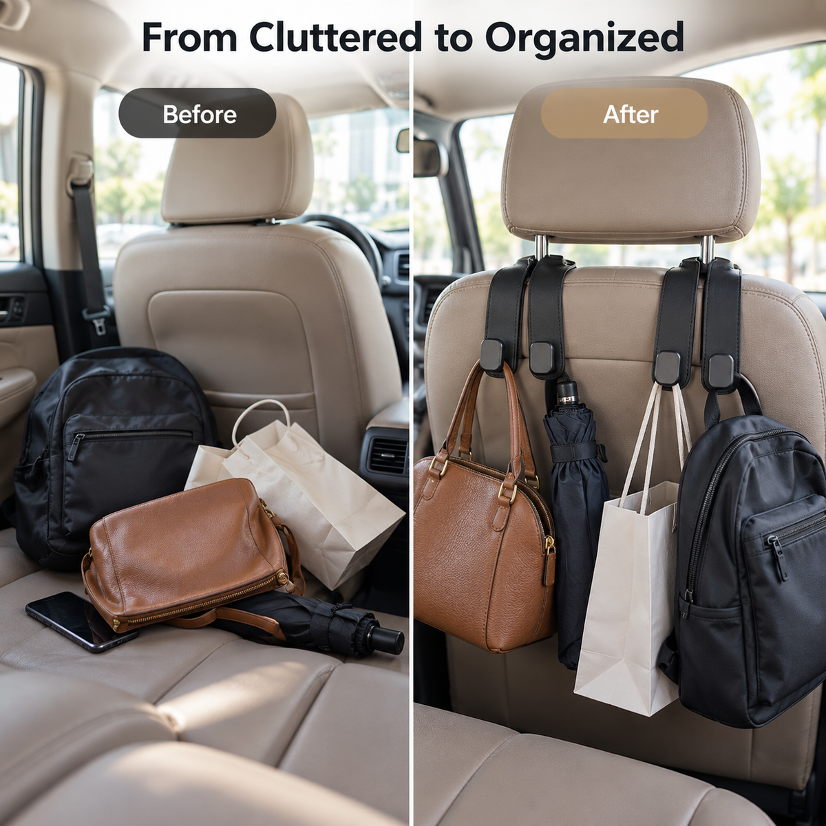 Velmora™ - Backseat Storage for Everyday Drives (Black)